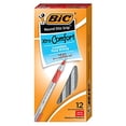 thumbnail image 2 of BIC Round Stic Grip Xtra Comfort Ballpoint Pen, Medium Point (1.2mm), Red, 12-Count, 2 of 3