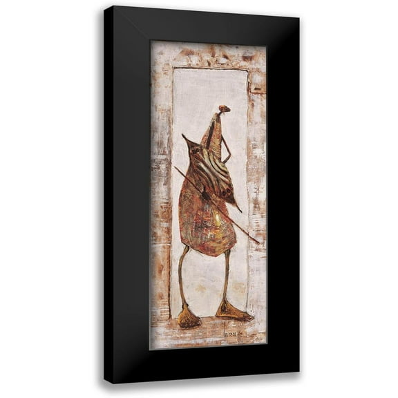 Foureau, Jacques 8x14 Black Modern Framed Museum Art Print Titled - Massai Kenya nÂ°16