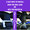 thumbnail image 4 of ProGuard Offroad Harness Purple with 2" Nylon Straps and 5 Points of Contact (4 Pck) - Universal Safety Belt for Polaris, Can-Am, Kawasaki, Yamaha UTVs, ATVs, Side-by-Sides, 4 of 9