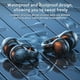 thumbnail image 5 of Auriculares Bluetooth, Auriculares inalámbricos Bluetooth 5.3 con estuche de carga transparente Auriculares estéreo con clip para la oreja Auriculares con micrófono incorporado Auriculares deportivos, 5 of 9