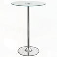 thumbnail image 5 of Indra | Chrome Glass Top LED Bistro Bar Table with Sleek Finish, 5 of 10