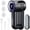 Black, variant on Homtronics Electric Fabric Shaver Lint Remover, 2000mAh Rechargeable Sweater Defuzzer with 6-Leaf Blades & Lint Brush, 3-Speed, LED Display, White