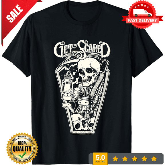 2000s Style Get Scared Band Shirt Black Unisex S-5XL 1K0173, NEW INSTOCK-TH71065