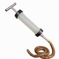 thumbnail image 1 of Home Kitchen Sausage Stuffer with 3 Filling Tubes Manual Hand Push Type Plastic Sausage Maker, 1 of 6