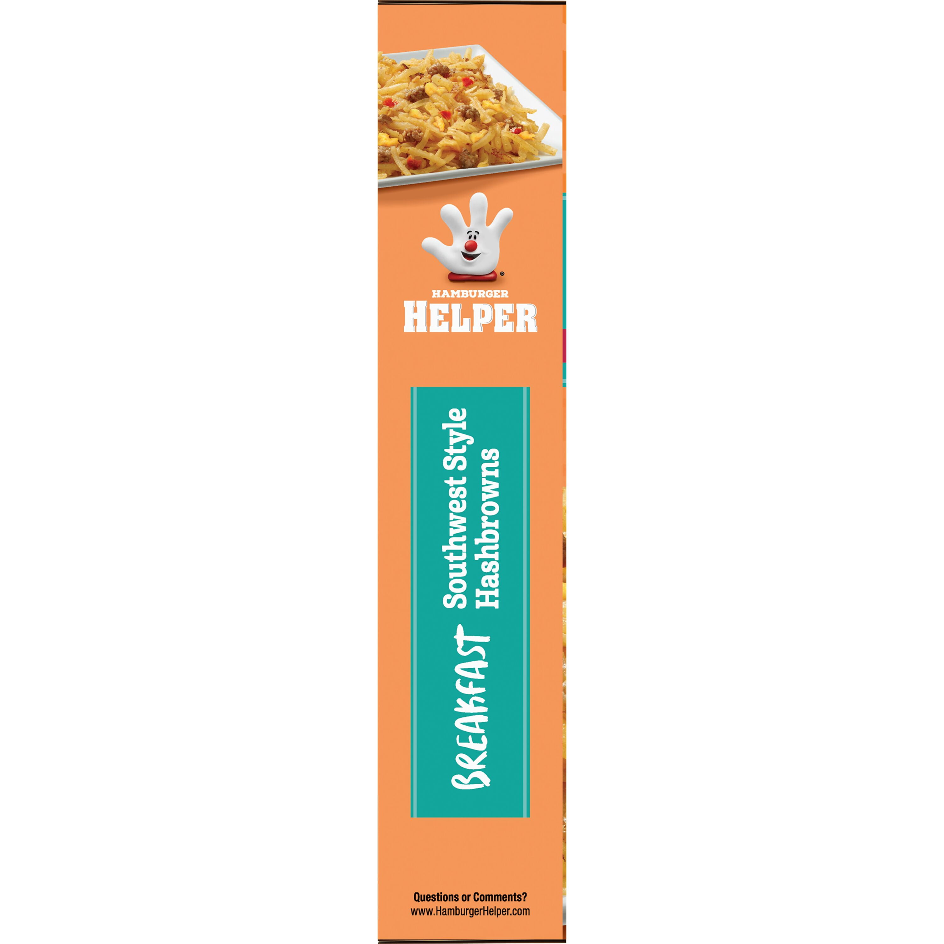 (12 pack) Helper Breakfast Southwest Style Hashbrowns with Robust Tex-Mex Seasoning, 4oz Box