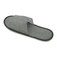 thumbnail image 5 of Unique Bargains 1 Pair Disposable Slippers Foldable Open-Toed Linen Slippers Hotel Slippers for Family Gray, 5 of 5