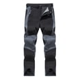 thumbnail image 2 of Brglopf Men's Hiking Cargo Pants with Belt Quick-Dry Outdoor Waterproof Lightweight Mountain Breathable Zipper Pocket Work Pants(Black,XXL), 2 of 4