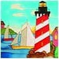 thumbnail image 2 of En Vogue B-73 Lighthouse - Decorative Ceramic Art Tile - 8 in. x 8 in., 2 of 2