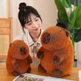 thumbnail image 5 of Capybara Plush Toy Stuffed Animal Doll Soft Fluffy Capybara Throw Pillow, 5 of 5