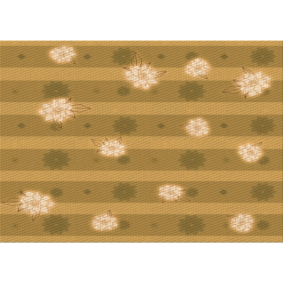 Ahgly Company Indoor Rectangle Patterned School Bus Yellow Area Rugs, 8' x 10'