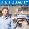 thumbnail image 6 of Tinted License Plate Covers Frame Shield Combo fits Any Standard US Plates,Novelty Bubble Design Covers- Screws Included, 6 of 6