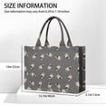 thumbnail image 3 of Large Capacity Tote Bag,Cute Pug Puppies Handbag Fashion Luxury Tote Bag,15.7"x13"x 5.1" Inches,Laptop Compatible, 3 of 6
