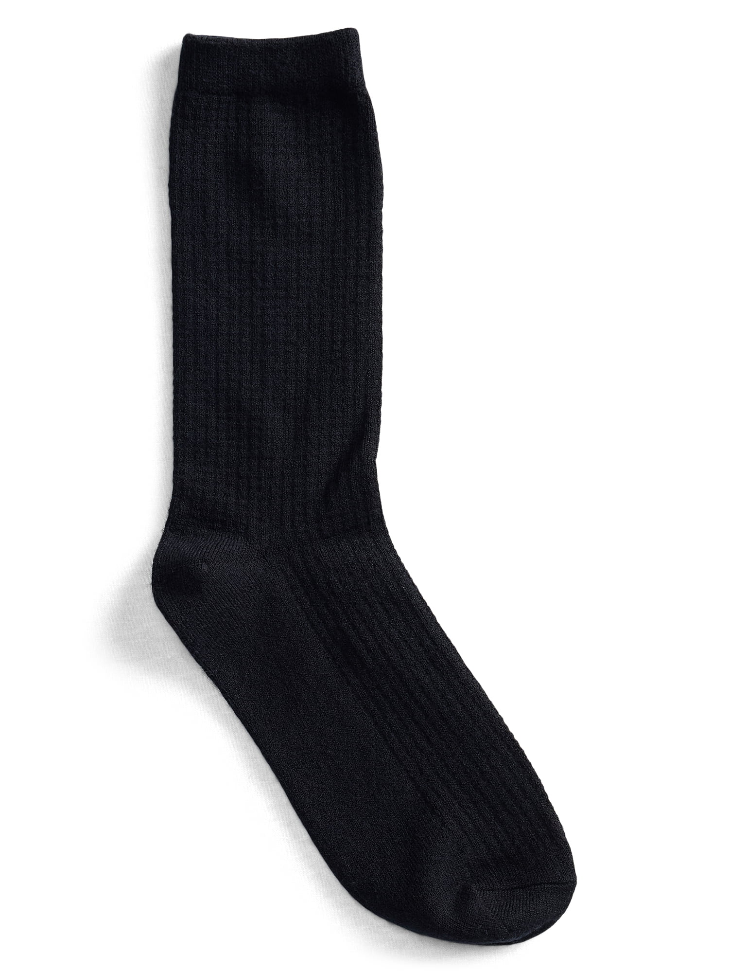 Joyspun Women’s Crew Elevated Dress Socks, 3-Pack, Shoe Sizes 4-10