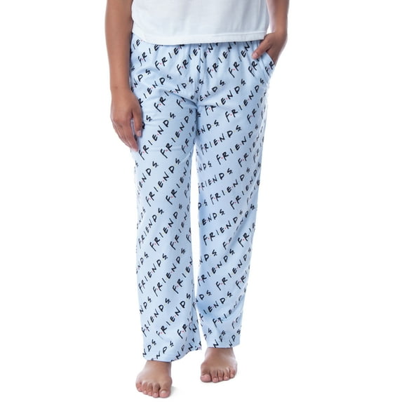 Friends The TV Series Womens' Classic Show Logo All-Over Print Pajama Pants Loungewear Sleepwear