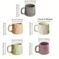 thumbnail image 5 of Nordic style handmade ceramic coffee cup, 1 piece | Reusable, suitable for couples, hand wash only, smooth texture., 5 of 15