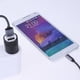 thumbnail image 3 of Cargador de adaptador de encendedor de cigarrillos de coche USB 2.1A dual de metal (negro), 3 of 9