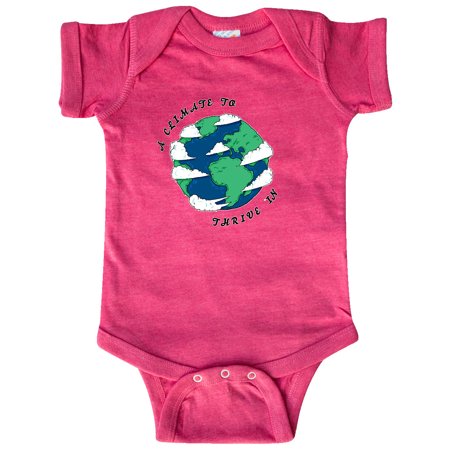 

Inktastic A Climate to Thrive in with Cartoon Earth Gift Baby Boy or Baby Girl Bodysuit