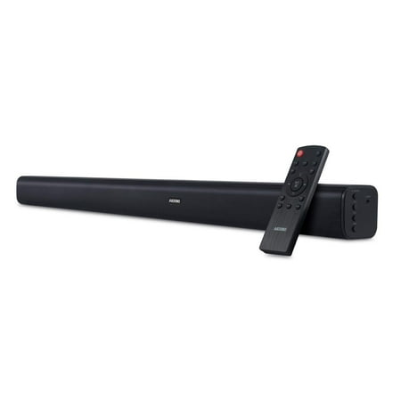 Beat Sound System AKIXNO Bluetooth Sound Bar Wireless and Wired Audio Home Theater Soundbar 2.0 Channel Wall Mountable Remote Control 40W Speaker for TV/PC/Phones/Tablets/Gaming Machine (Black) ()
