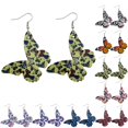 thumbnail image 2 of Drop Earrings Butterfly Shape Creative Fashion Pierced Earrings Dangle Earrings, 2 of 10