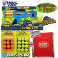 thumbnail image 2 of Hog Wild Atomic Six Shooter Power Popper Pump Action Blaster, with Green & Orange Soft Foam Replacement (Refill) Balls Deluxe Gift Set Bundle with Exclusive "Matty's Toy Stop" Storage Bag - 3 Pack, 2 of 3