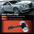thumbnail image 3 of Unique Bargains No.6863002160 Soporte de verificación de puerta trasera izquierda y derecha para Toyota Corolla 2009-2013, limitador de bisagra de puerta, 1 pieza, 3 of 6