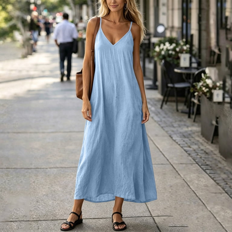 light blue vacation dress Cute Light Blue Smocked Maxi Dress | Trendy Women's Dresses