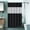 Black, variant on AURIGATE Weave Shower Curtain with Snap-in Fabric Liner & Hooks Free Top Sheer Window, Double Layers & Machine Washable for Easy Clean