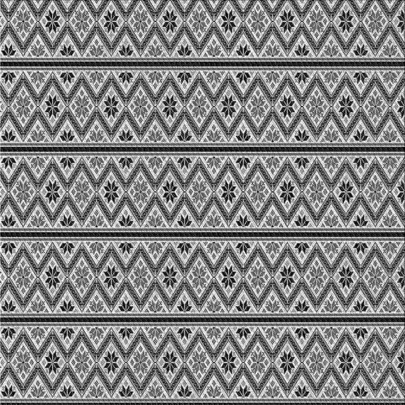Ahgly Company Indoor Square Patterned Silver Gray Area Rugs, 6' Square