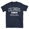 thumbnail image 1 of Columbus Indiana Classic Established Men's Cotton T-Shirt, 1 of 1