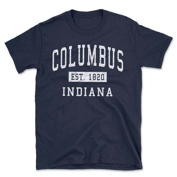 Columbus Indiana Classic Established Men's Cotton T-Shirt