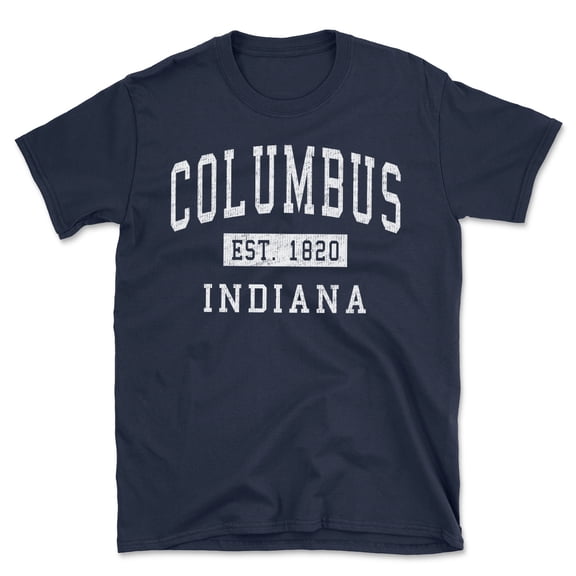 Columbus Indiana Classic Established Men's Cotton T-Shirt