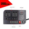 thumbnail image 3 of 7.25 inch Inversor de coche de 300w para CC 12v a CA 220v convertidor de potencia más ligero para cigarrillos de coche 4 U, 3 of 5