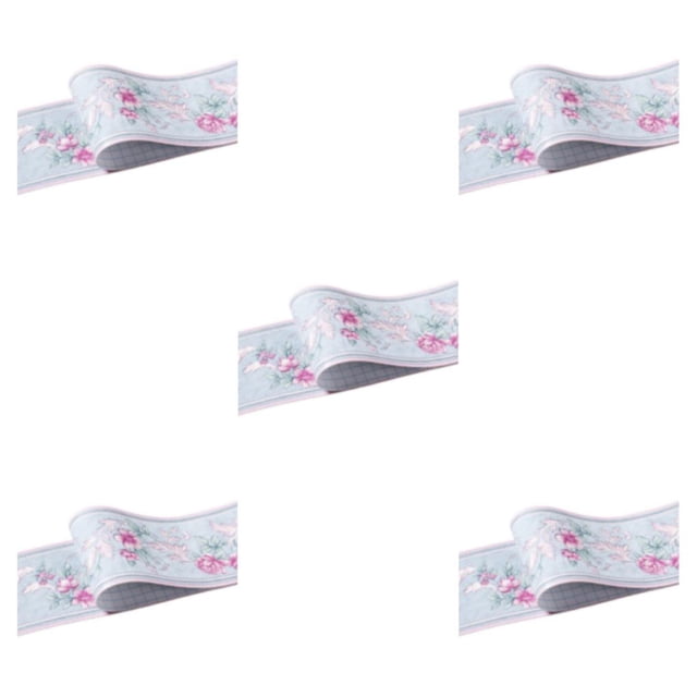 relayinert Wood Marbling SelfAdhesive Skirting Line Exquisite And Easy Maintenance And Environmentally Friendly PVC Durable blue garden 5Set