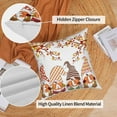 thumbnail image 6 of DaShan Gnomes Pumpkin Fall Pillow Cover 16x16 Set of 2,Orange Decorative Pillow Cases Couch Cushion for Bedroom Home Decor, 6 of 6