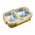 thumbnail image 1 of Microwave Food Storage Containers Reusable Bento Lunch Boxes For Meal Prep Leakproof Stackable Kitchen Organization, 1 of 6