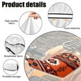 thumbnail image 6 of Uorisanigo ATV Seat Cover Waterproof 4 Wheeler Seat Cover All Season Weather Compatible with Polaris Sportsman Honda Rancher Foreman Scrambler(Orange Western Aztec Tribal), 6 of 7