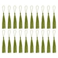 thumbnail image 1 of Unique Bargains 30Pack 5' Silky Bookmark Tassels with Loop for DIY Craft Accessory, Olive Green, 1 of 6
