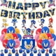 thumbnail image 4 of Juego sorpresa Sonic Kid fiesta de cumpleaños familiar suministros desechables pancarta colgante para pastel globos de bandera Sonic Set decoración de cumpleaños, 4 of 5