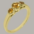 thumbnail image 2 of LBG British Made Spectacular 18k Yellow Gold Natural Citrine Womens Statement Ring - 33 size options - Size 10.5, 2 of 7