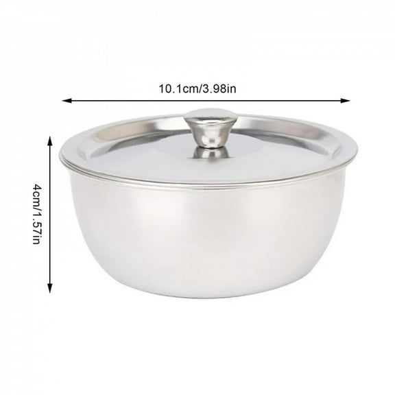 Stainless Steel Steamed Egg Bowl Ramen Rice Fruit Salad Stew Bowls with Lids Soup Cup Food Container Kitchen Tableware Supplies