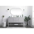 thumbnail image 5 of Elegant Lighting Vf22260d Heath 60" Free Standing Double Basin Vanity Set - Grey, 5 of 7