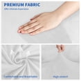 thumbnail image 4 of JIATER 4-Piece Sofa Cover Stretch Couch Cover Velvet Sofa Slipcover Furniture Protector with 3 Cushion Covers,Sofa White, 4 of 7