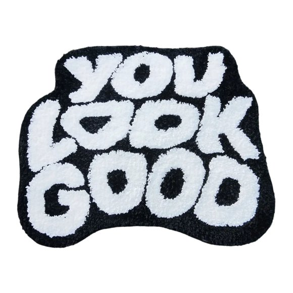 TIELUTT Style Alphabet Printed Bathroom Entrance Mat Non Absorbent Foot Pad Sofa Throws for Living Room Throw Blanket Big Decorative Blankets and Throws Flannel Blanket Throw Very Soft Throw Blanket