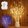 thumbnail image 1 of Lighted Birch Branches with 70 Multicolor LED Fairy Lights 18in Battery Operated, Prelit Twig Branches Color Changing Willow Lights for Christmas Party Decoration, 1 of 7