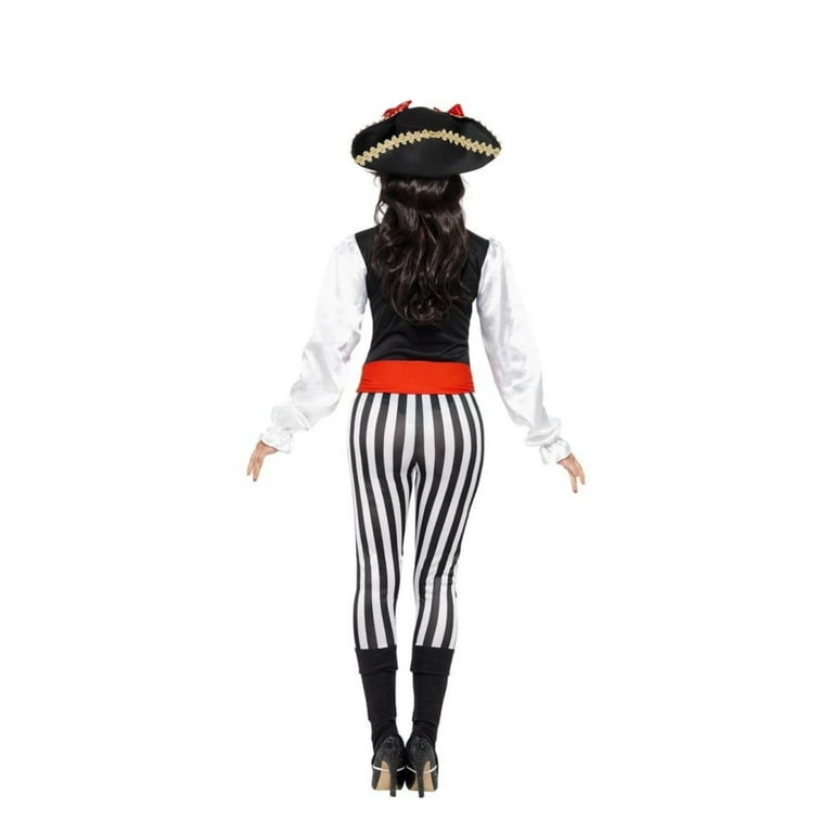 Pirate Lady Costume With Top Adult Black Pirate Lady Costume With Top Adult Black