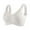 White, variant on Seductiva Women's Wireless Bra Sports Bras for Women Comfortable Ribbed Wireless Bralettes Adjustable Padded Everyday Bra Seamless Shapewear Bra