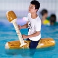thumbnail image 1 of Cergrey Ensemble de Jeu de Piscine Gonflable 4 Pcs/Ensemble, Bouée à Chevaucher, Jouets de Sports Nautiques en Rangée, Jouet Gonflable pour Piscine, Ensemble de Jeu de Bouée, 1 of 9