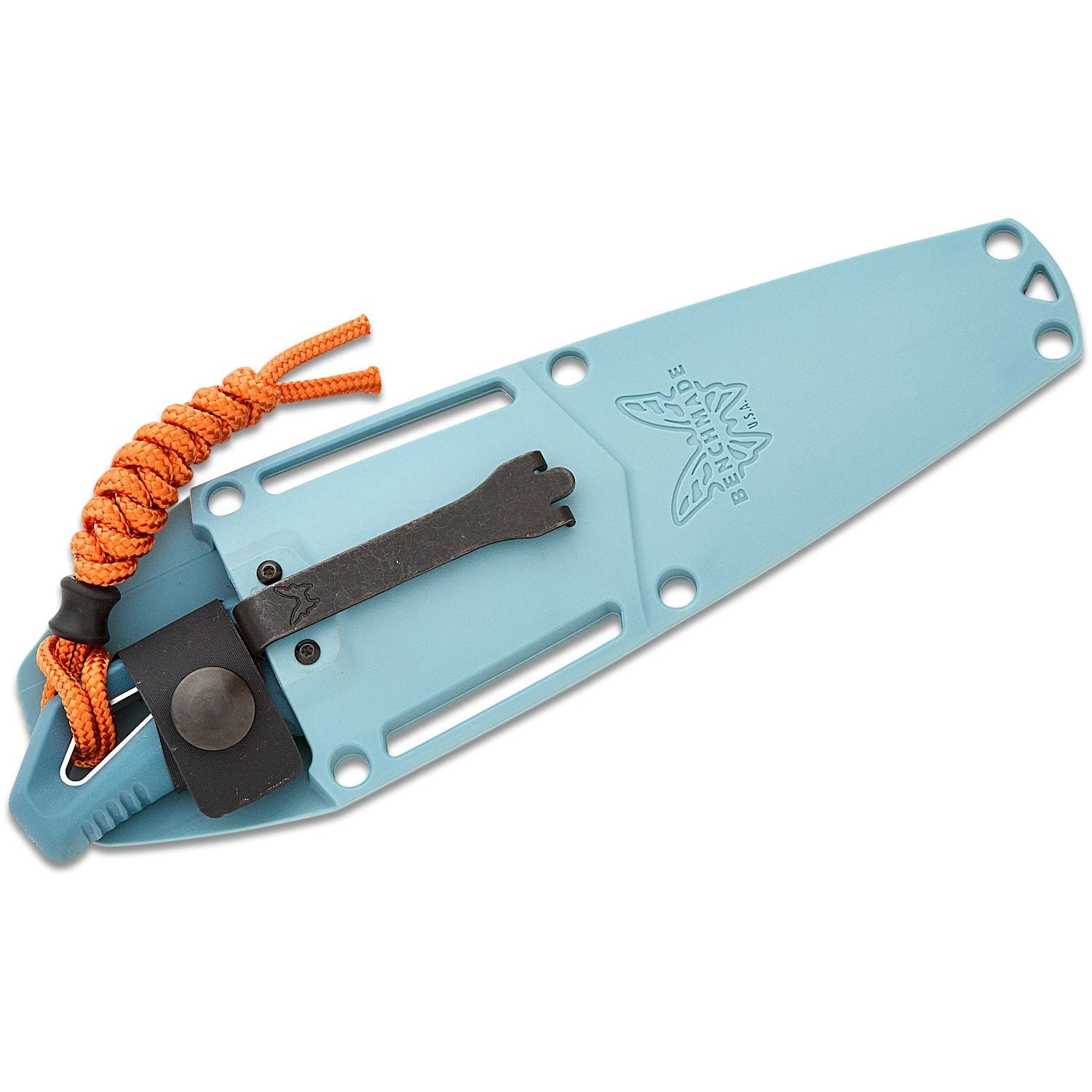 Benchmade Intersect Depth Blue Santoprene 2.68" Drop-Point CPM-MagnaCut Fixed Blade Knife
