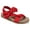 Red, variant on Journee Womens Xanndra Multi Strap Flat Sport Sandals