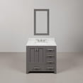 thumbnail image 6 of Water Creation Madison 36" Hardwood Single Bathroom Vanity in Gray/Chrome, 6 of 8